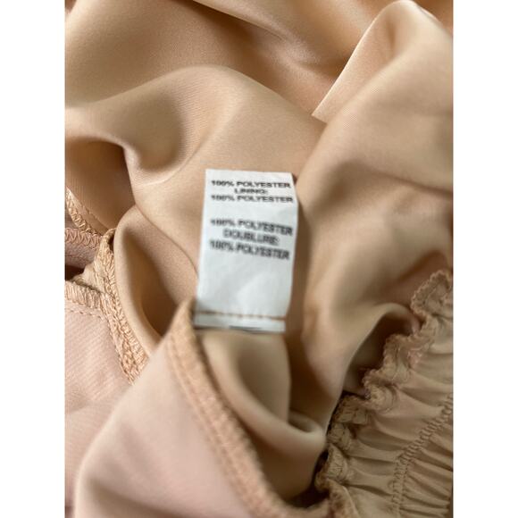 Ramy Brook Tad Cropped Pant Buttercream Satin Joggers pockets Size L - Picture 5 of 10